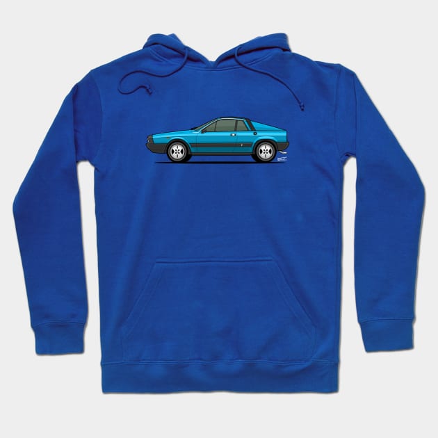 Lancia Beta Montecarlo side profile Hoodie by RJW Autographics